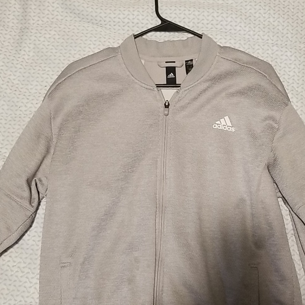 Adidas grey zip up